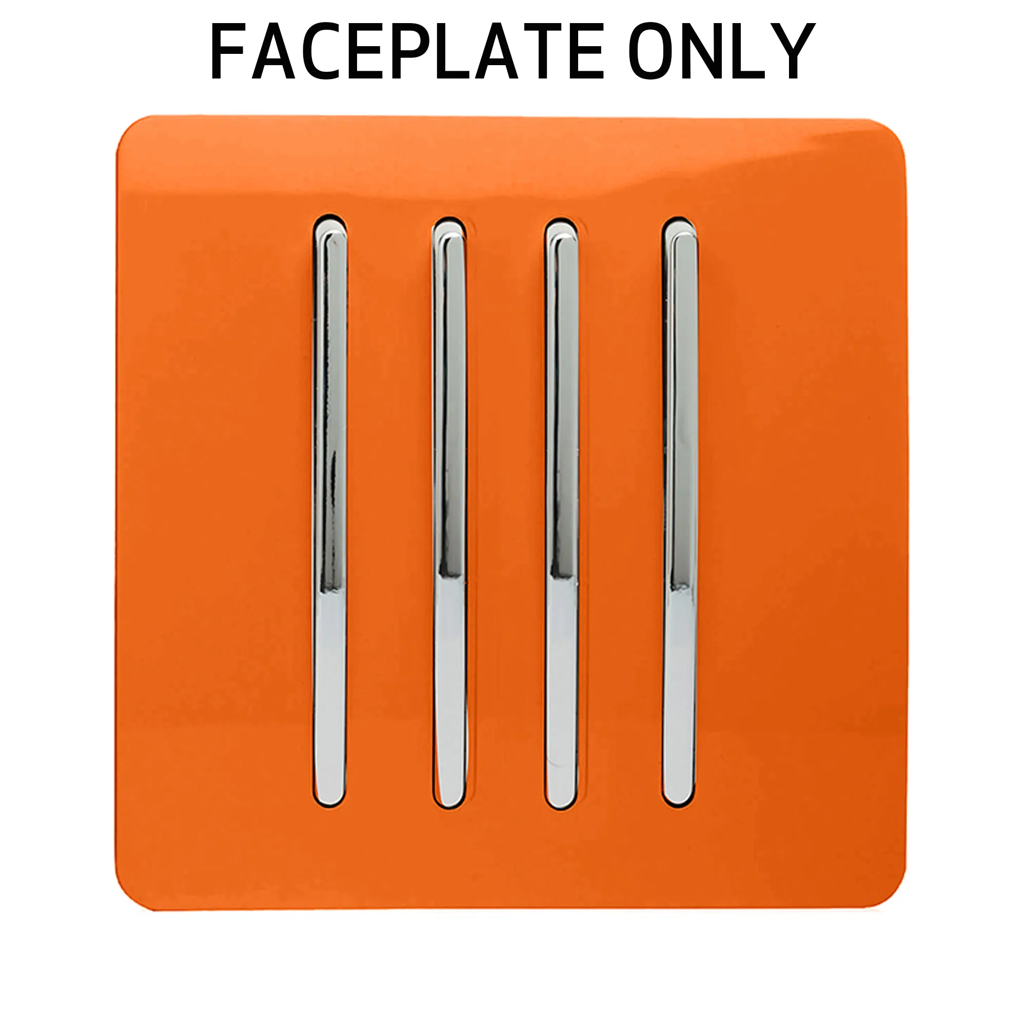 Orange Spare Plate Wiring Accessories Trendi Decorative Screwless